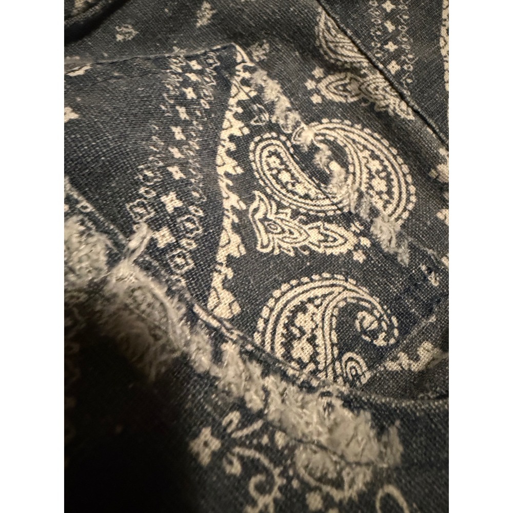 Jaded Gypsy Traveler Pants Blue Paisley Bandana Print Cotton  L/XL NEW IN PKG - Picture 6 of 10